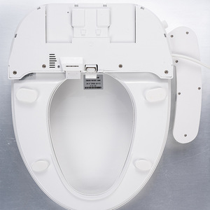 Smart Toilet Seat Round Plastic Automatic Heating Warm Water Washing Function AC Power Source - Product Image 3