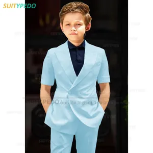 Ensemble de pantalons pour garçon élégant Activités scolaires Tenues formelles <span class=keywords><strong>Costume</strong></span> pour enfants pour fête de mariage Costumes de photographie d'anniversaire d'enfant - Product Image 2