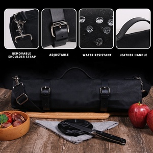 CHANGRONG Tùy Chỉnh Heavy Duty Sáp Vải Dao Cuộn Với Túi Zippered - Product Image 3