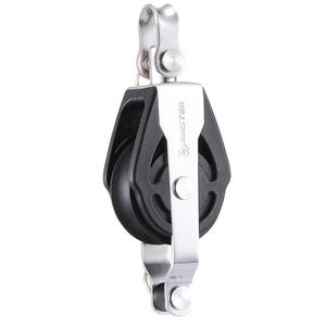 รอกล้อเดี่ยวแบบหมุนได้ SPB-3814F สำหรับงานทางทะเล ขนาดลวด 10 มม. เส้นผ่านศูนย์กลางล้อ 38 มม. แบบมีห่วงเกี่ยว พร้อมแผ่นยึดแบบผสม เส้นผ่านศูนย์กลางล้อ 38 มม. - Product Image 2