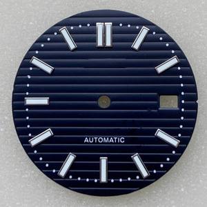 New 30.5mm green-lit stainless steel <b>case</b> of mechanical <b>watch</b> with NH35 movement - Product Image 4