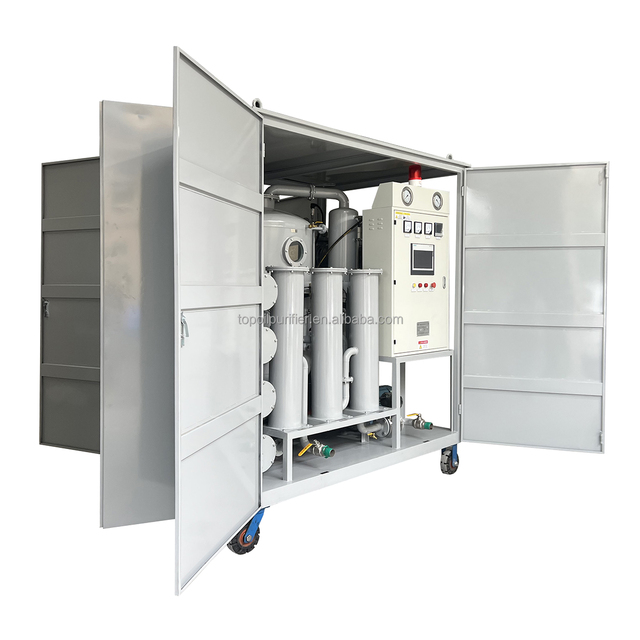 ZYD-series Double Stage Vacuum Big Flow Rate (150L/MIN) Crude Oil New Transformer Station Insulation Oil Purifier
