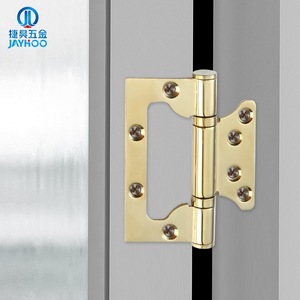 Bisagra de acero inoxidable Jiehao de 4 pulgadas, 3 mm de grosor, 6 orificios, silenciosa, para puertas de madera maciza - Product Image 1