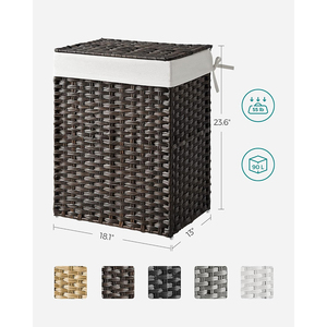 <span class=keywords><strong>Cesto</strong></span> de <span class=keywords><strong>Ropa</strong></span> Plegable Doble de <span class=keywords><strong>Mimbre</strong></span> y Plástico Hecho a Mano JY, Multifuncional, Color Personalizado, para Cambiar la <span class=keywords><strong>Ropa</strong></span> de Bebé - Product Image 5