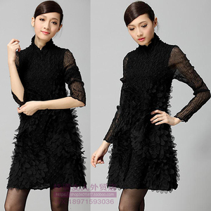 fairy <span class=keywords><strong>A</strong></span> line bottom female autumn long sleeve mini night dresses for woman - Product Image 3