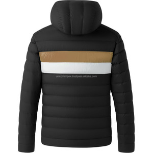 Chaqueta acolchada cortavientos para hombre de alta calidad personalizable para actividades al aire libre - Product Image 1