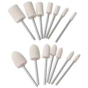 2,35mm Schaft Zylindrisches Polier- und Schleifrad aus Naturwollfilz, Polierset für Glas, Uhren und Schmuck - Product Image 1