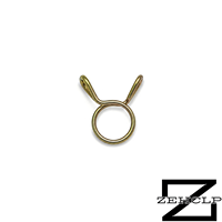 Collier de serrage à ressort simple jaune zingué OEM résistant à haute pression, tension constante, pour radiateur automobile et carburant