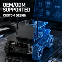 Châssis UGV intelligent avec affichage pour la navigation AI SLAM, base de robot AMR pour le développement de plateformes mobiles autonome à conduite autonome