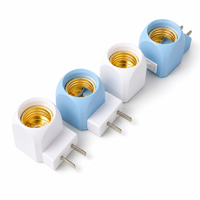 Douille de lampe E27 à usage domestique avec interrupteur, en plastique, laiton et cuivre, pour conversion de lampe de nuit LED