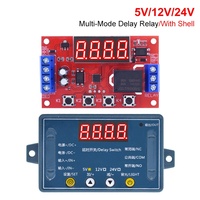 DC 5V 12V 24V 10A Module de relais à retardement réglable 32 Modes LED minuterie numérique déclencheur minuterie interrupteur de contrôle Cycle d'impulsion