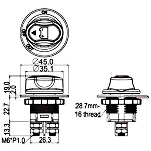 2 pines M6 tornillo 100A batería aislador Selector desconexión corte interruptor maestro automotriz marino Auto coche cabrestante Daf camión barco - Product Image 6