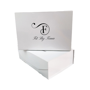 Minimalist White Foldable Magnetic Gift Box, Custom Script Logo Collapsible Magnet Closure Rigid Box For Underwear Skincare Gift - Product Image 6
