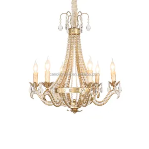 定制黄铜或铜制吊灯，采用法式经典灯光的失蜡手工吊灯