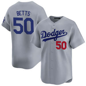 2025 Herren Los Angeles Road Alternate Jersey Baseball Shirts Custom Wear Genähte bestickte Uniformen mit Logos Grau - Product Image 6