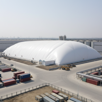 Structure de membrane architecturale gonflable en matériau PVDF de haute qualité, personnalisable, isolation thermique, résistant au feu, abri de garage