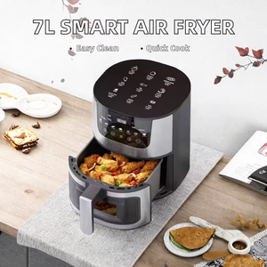 Lovfe Acier Inoxydable Intelligent Visible <span class=keywords><strong>air</strong></span> Friteuse Ménage Four Tactile Friteuse Électrique <span class=keywords><strong>Air</strong></span> Friteuse <span class=keywords><strong>Sans</strong></span> Huile Freidora De Aire - Product Image 4