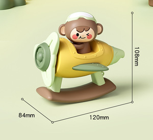 Juguete de Plástico con Silbato de <span class=keywords><strong>Mono</strong></span> Banana, Juguete Educativo para el Entrenamiento Muscular Oral del Bebé, Venta al por Mayor Internacional - Product Image 6