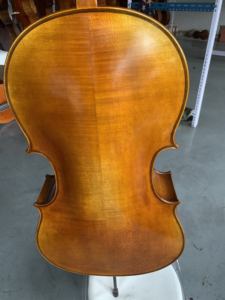 SurpassMusic <span class=keywords><strong>Violoncelle</strong></span> artisanal 4/4, 7/8, 1/4, 1/2 en épicéa et érable massifs, finition vernie brillante, prêt à jouer, son agréable, belle veine <span class=keywords><strong>du</strong></span> bois - Product Image 3