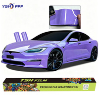Film de protection de peinture PET haute qualité sensible à la lumière, noir et rouge, auto-cicatrisant, anti-rayures, changeant de couleur, autocollants durables pour voiture