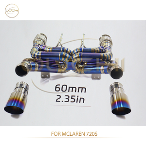 Système d'échappement Ouchi McLaren Nouvelle conception à double X-Pipe Mclaren <span class=keywords><strong>720S</strong></span> 4.0T Échappement Catback Tuyaux en titane de 1,5 mm d'épaisseur Accessoires de voiture - Product Image 6