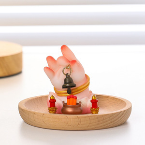 Figurine en résine Bouddha Mignon avec Citron, Décoration de Bureau Feng Shui, Cadeau du Nouvel An Chinois, Pièce Unique - Product Image 4