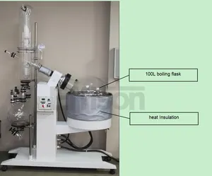 Evaporador rotativo de laboratorio, 100l, para extracción de aceite vegetal