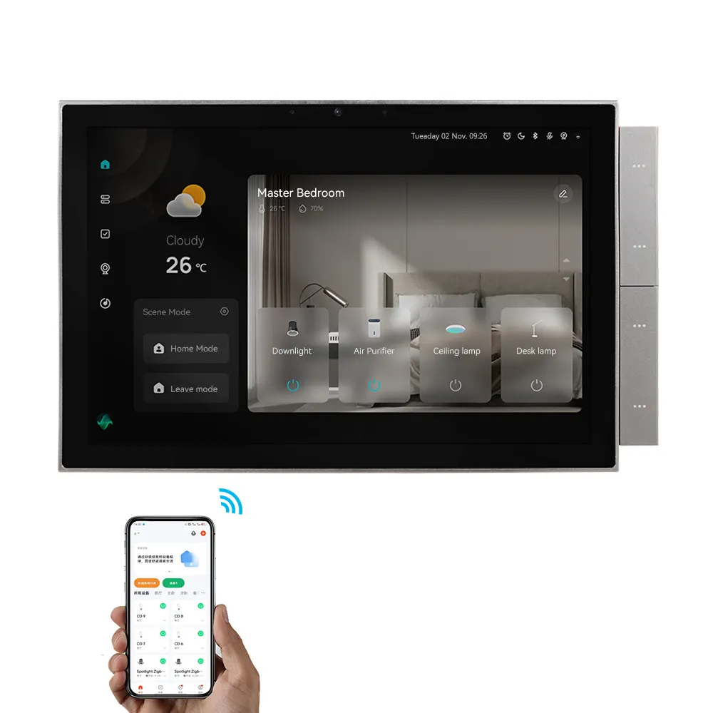 2023 новый дизайн 10,1 "Умная домашняя система камера Мобильный экран Max zigbee шлюз Android Tuya Центральная панель управления