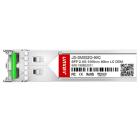 JIAXUN JS-SM552G-80C 2.5GBASE-LX SFP 1310nm 80km 듀플렉스 LC/UPC SMF 광 트랜시버 모듈