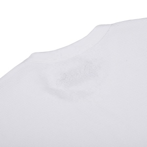 Custom <b>Waffle</b> Fabric T-<b>shirts</b> Screen Printing t <b>Shirt</b> Manufacturer Oversized Drop Shoulder Heavyweight 100% Cotton Boxy - Product Image 5
