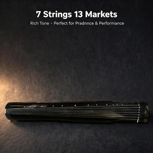 Guqin de Alta Calidad Tipo Fuxi, de Madera de Paulownia Antigua, 7 Cuerdas, Recomendado por Maestros para Principiantes, Cítara China - Product Image 3