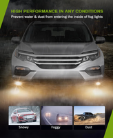 Phare antibrouillard laser LED 2 pouces OEM direct usine pour rénovation automobile 66W 3500K 5500K, ampoule de phare antibrouillard à lumière blanche claire