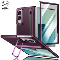 Étui de protection pliable pour Z Fold 8 5G Wide 7, avec protection d'écran en verre trempé et support métallique pour stylet