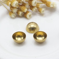 50mm 80mm 100mm 150mm 200mm 속 빈 황동 반구 거울 광택 처리된 반원 황동 구리 볼