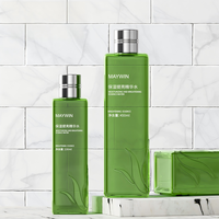 Flacon pompe conique de luxe vert en soie imprimée avec logo, 230 ml, 450 ml, pour shampoing et lotion cosmétique