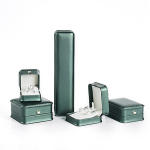 Flexibele Aangepaste Verpakking Groene Juwelendoos Provider Creëren Unieke Materiaal Dozen In Uw Maat, Stijl, Kleur Met Merk Logo - Product Image 1