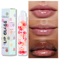 Huile à lèvres transparente en roll-on Clubday Professional Makeup, 6 couleurs, hydratante, nourrissante, 3,8 ml, effet nacré