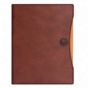 <b>A5</b> PU Leather Notebook Journal Business Executive Planner <b>Diary</b> Curved Flap Round Emblem Closure Bright Blue Cover Pad - Product Image 2