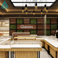 Élégant présentoir à lunettes en acrylique avec éclairage LED, robuste, écologique et rotatif pour magasin d'optique