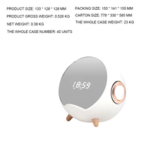 Haut-parleur Bluetooth sans fil Q8, réveil, planète, chargement sans fil, ia, voix intelligente, haut-parleur Bluetooth
