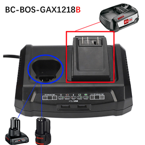 Chargeur de batterie pour BOSCH GAX1218V-30 18V/12V Chargeur de batterie double baie avec 2 * ports USB - Product Image 3