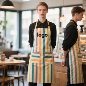 Stripe Custom logo Art Chef Painting <b>Apron</b> Cooking Kitchen Adjustable <b>Bib</b> <b>Apron</b> Waitress <b>Apron</b> - Product Image 3