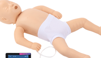 Mannequin de simulation de réanimation cardio-pulmonaire avancée pour nourrissons - Version sans fil - Modèle d'enseignement médical et de sauvetage d'urgence