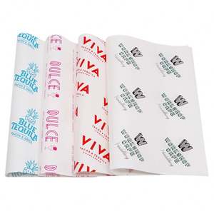 Papier d'emballage alimentaire résistant à l'huile avec logo imprimé personnalisé pour les hamburgers, les sandwichs et les plats - Product Image 5