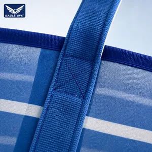 Bolsa de malla portátil de poliéster ligera de alta capacidad para almacenamiento exterior, ideal para natación, supermercado, verduras y frutas - Product Image 6