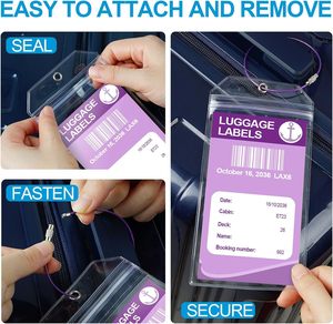 Etiquetas de PVC para Equipaje de Crucero, Portatarjetas de Identificación con Bucles de Alambre, Cordones, Impermeable, Princess Carnival, <span class=keywords><strong>Costa</strong></span> Holland, Embalaje Personalizado - Product Image 5