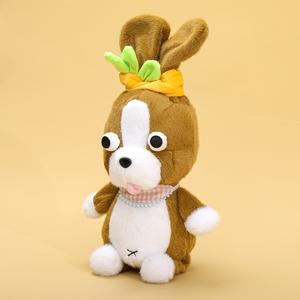 Juguete de Peluche Divertido de Beagle con Ojos Saltones, Muñeco de Peluche Suave de Varios Estilos, Lindo Perro de Peluche con Diadema de Orejas de Conejo, Venta al por Mayor y al por Menor - Product Image 6