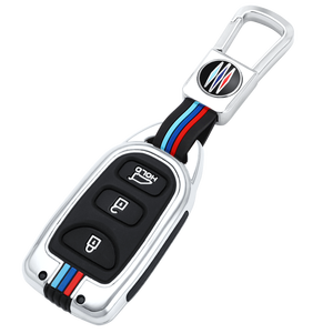 Étui de protection pour clé de voiture en alliage de zinc et gel de silice pour <span class=keywords><strong>KIA</strong></span> Hyundai Tucson SONATA Santa Fe Rohens Coupe Cerato Anneaux <span class=keywords><strong>Porte</strong></span>-clés - Product Image 1