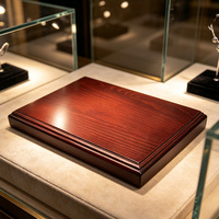 Présentoirs multicouches en bois massif écologique, formes personnalisées, socles carrés et octogonaux pour artisanat, bijoux et figurines