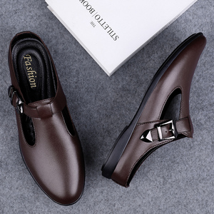 Mules <span class=keywords><strong>da</strong></span> <span class=keywords><strong>uomo</strong></span>, Zoccoli, Mocassini Penny, Scarpe basse eleganti, Sandali <span class=keywords><strong>in</strong></span> vera pelle, <span class=keywords><strong>Ciabatte</strong></span>, Slider, con punta chiusa - Product Image 5